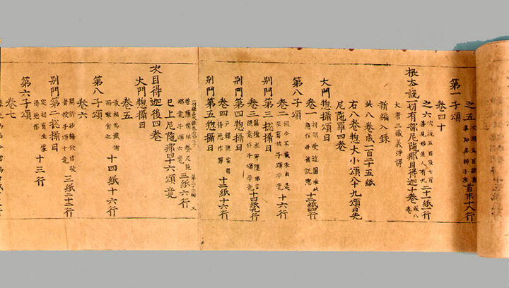초조본 신찬일체경원품차록 권20