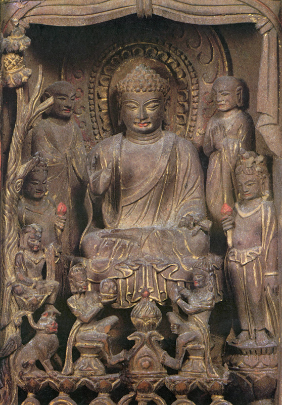 목조삼존불감의 본존불