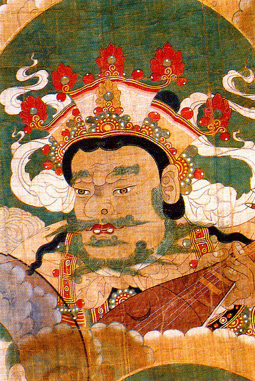 국보 화엄사 영산회 괘불탱-사천왕