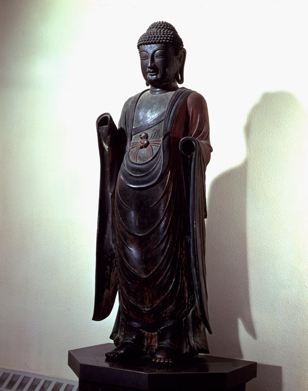 경주 백률사 금동약사여래입상