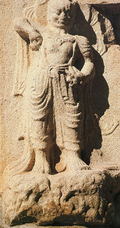 경주 분황사 모전석탑(인왕상)