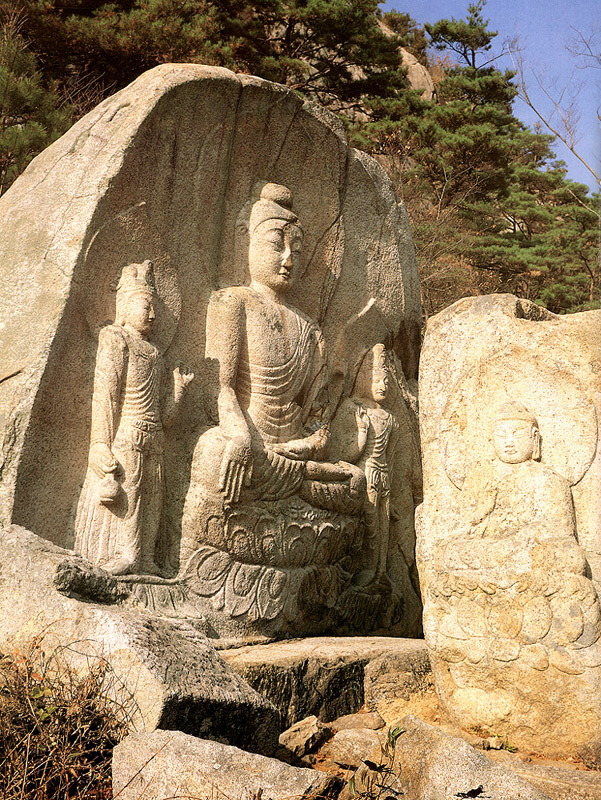 경주 남산 칠불암 마애불상군