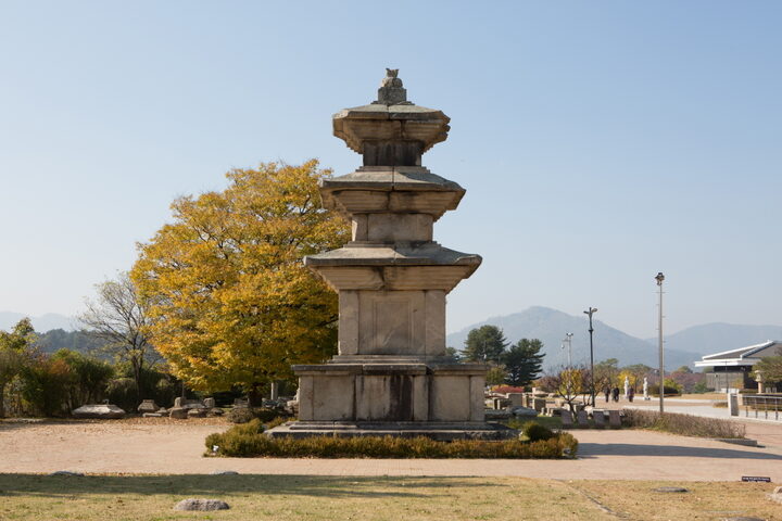 경주 고선사지 삼층석탑_전경1 (촬영년도 : 2015년)