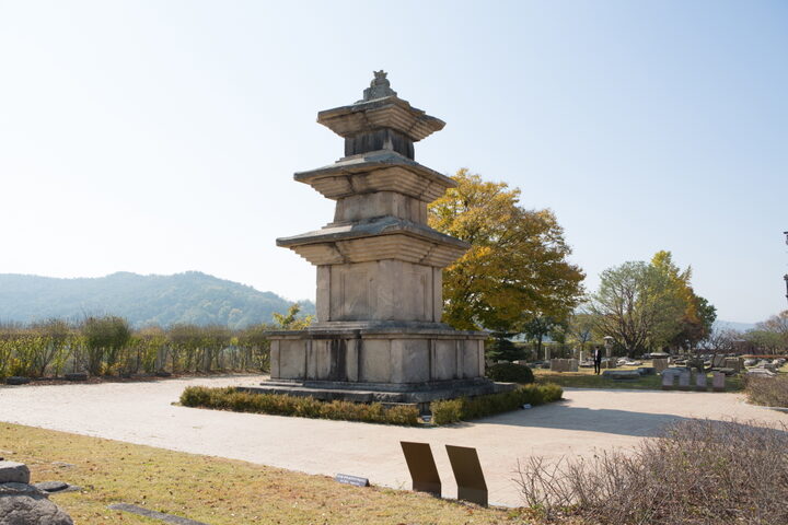 경주 고선사지 삼층석탑_전경2 (촬영년도 : 2015년)