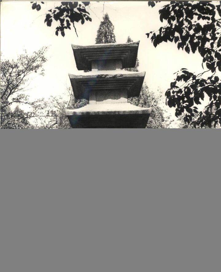 연구-041766_02_산청 범학리 삼층석탑_건축(자료출처 : 국립문화재연구소)