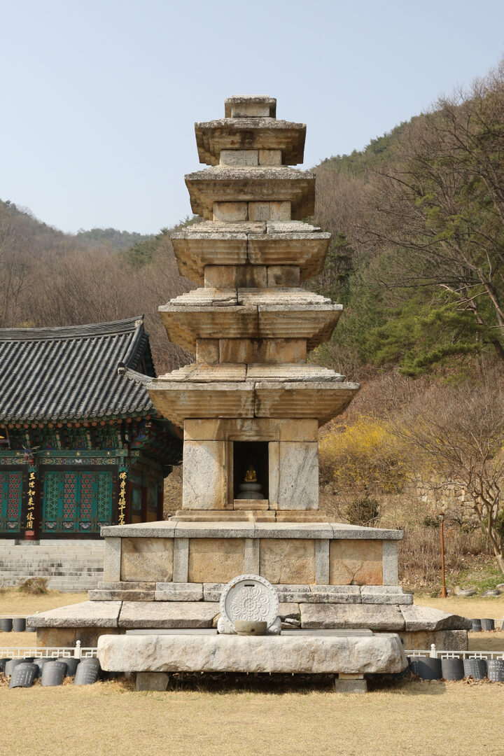 구미 죽장리 오층석탑_남측면(정면)_건축_2015년(출처 : 국립문화재연구소)