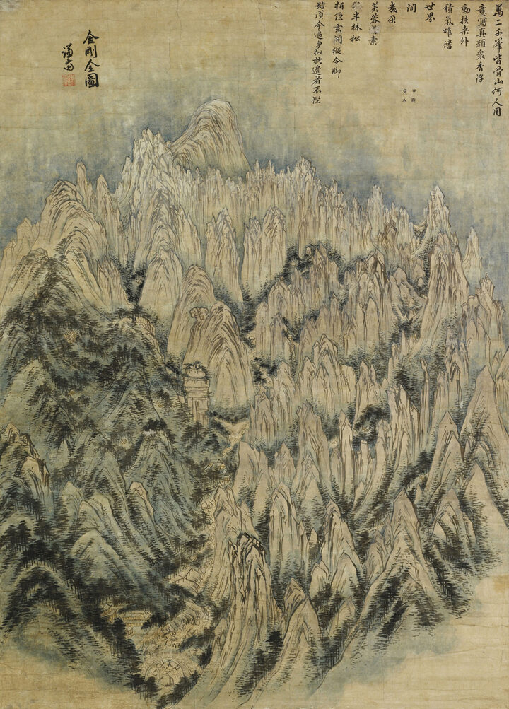 국보 정선필 금강전도(2014년 국보 동산 앱사진)