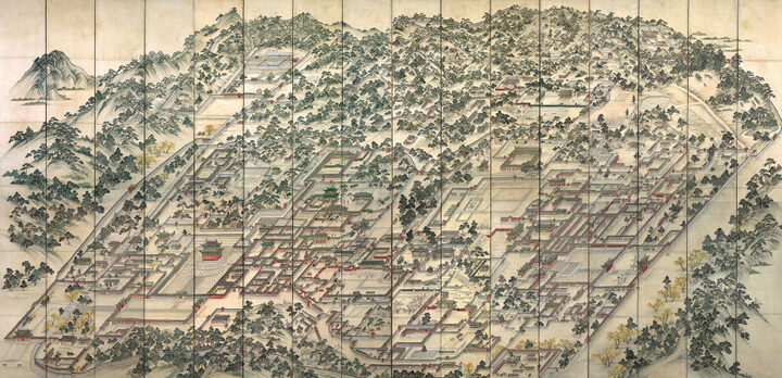 국보 동궐도(2014년 국보 동산 앱사진)