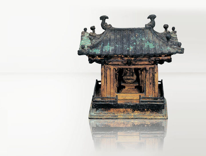 국보 금동삼존불감(2014년 국보 동산 앱사진)