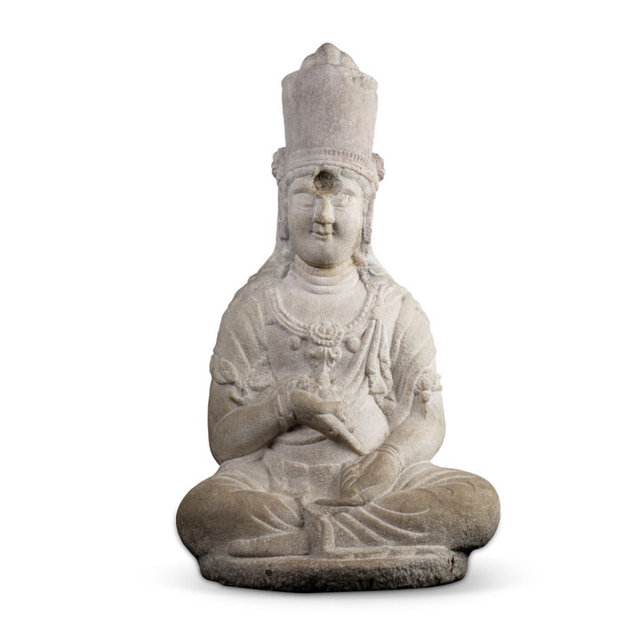 국보 강릉 한송사지석조보살좌상(2014년 국보 동산 앱사진).