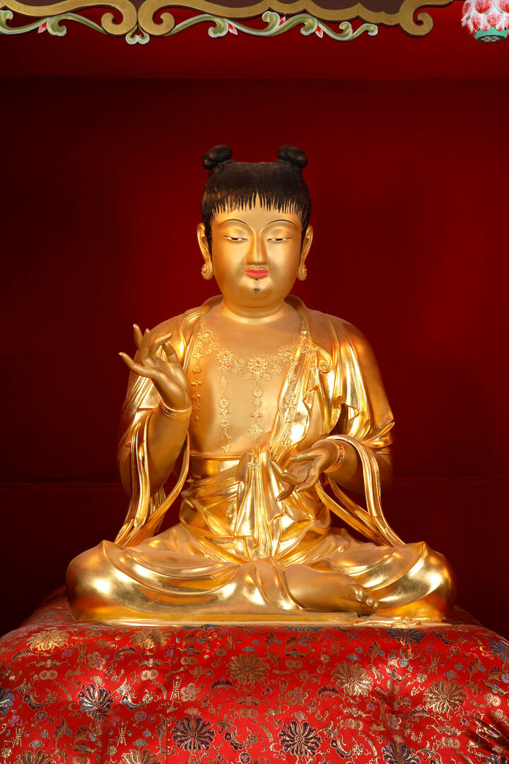 국보 평창 상원사 목조문수동자좌상(2014년 국보 동산 앱사진)001