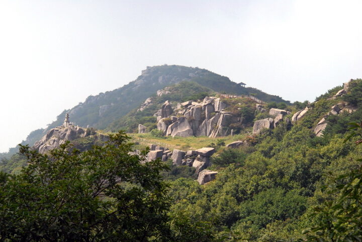 비슬산 정상부 노두 전경