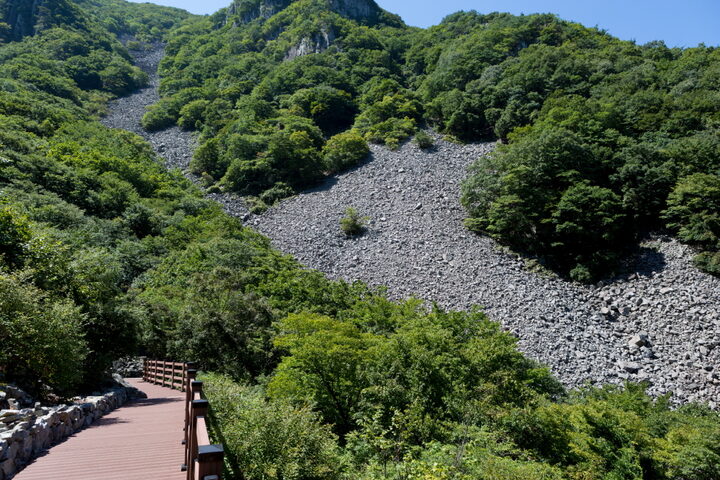 얼음골 결빙지 전경(2015년)