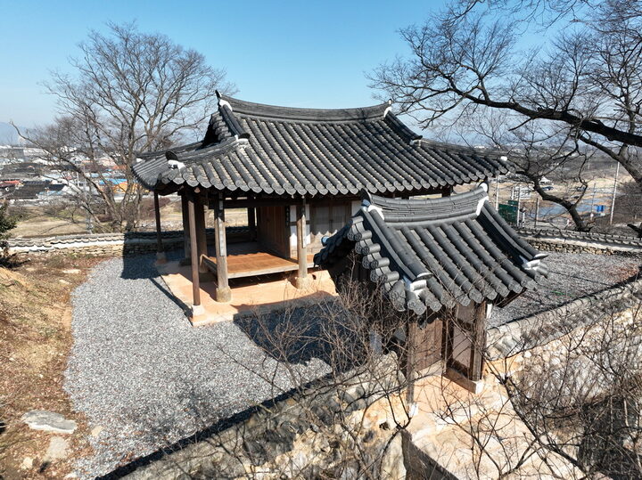 곡성 영수정 일원 정면 및 항공사진
