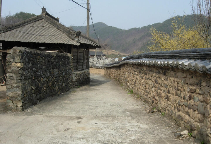 의령오운마을돌담