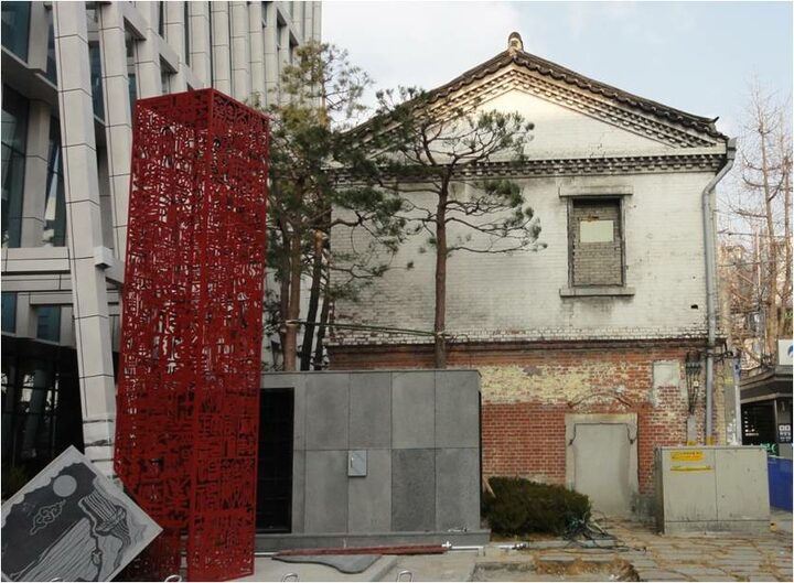 서울 남대문로 2층 한옥 상가 전경