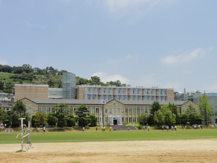 목포 문태고등학교 본관: 원경
