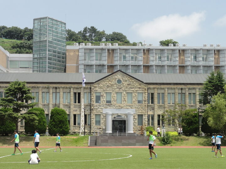 목포 문태고등학교 본관: 전경