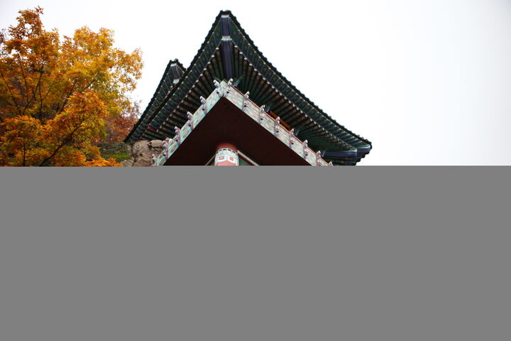 구례 오산 사성암 일원_유리광전 기둥 (촬영년도 : 2015년)