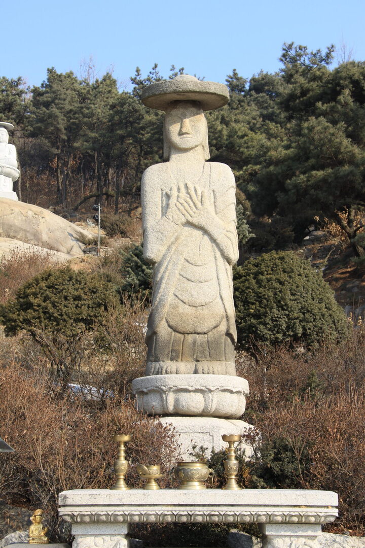 미타사 석불입상 전경사진