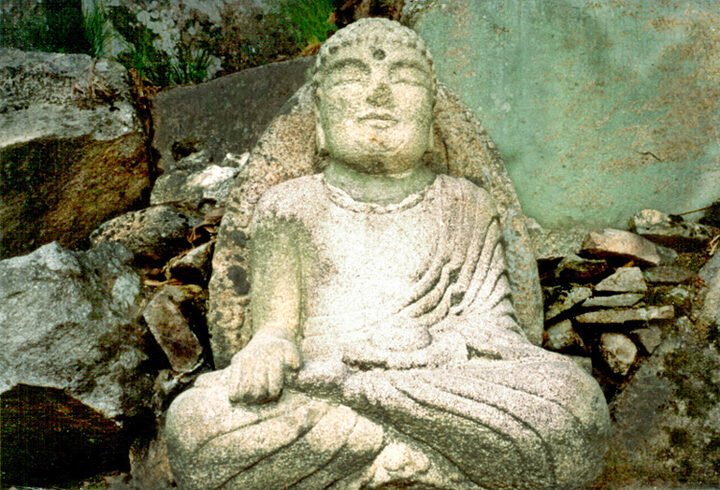 서기사석조약사여래좌상(정면)