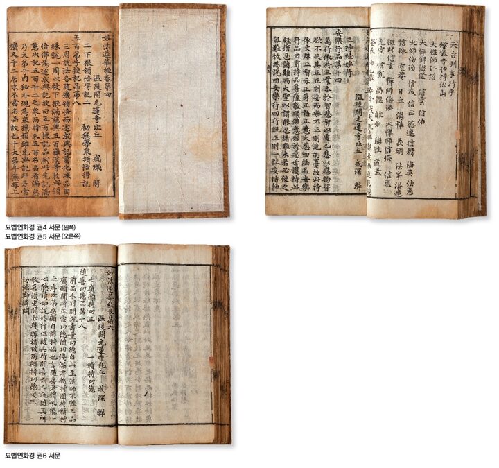 묘법연화경 권4,5,6서문(단양군,충청북도문화재연구원)