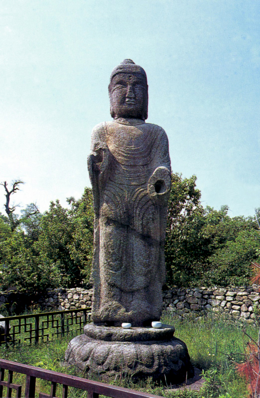과립리석불입상