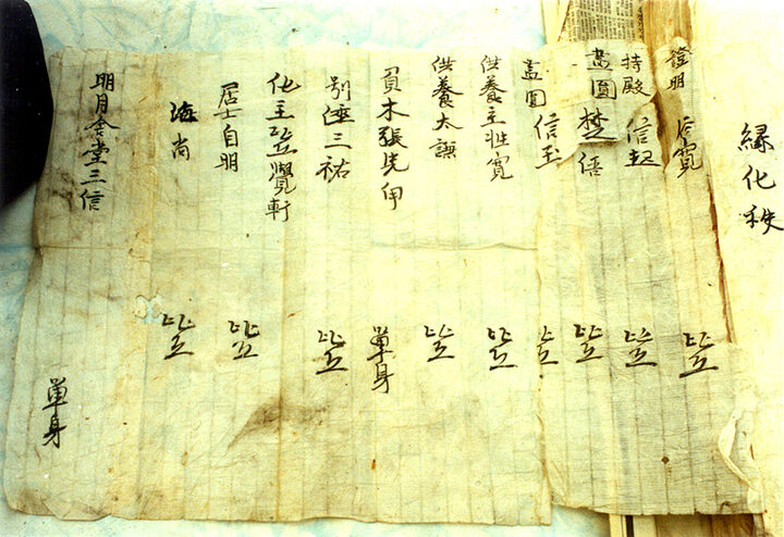석가여래좌상조성기록