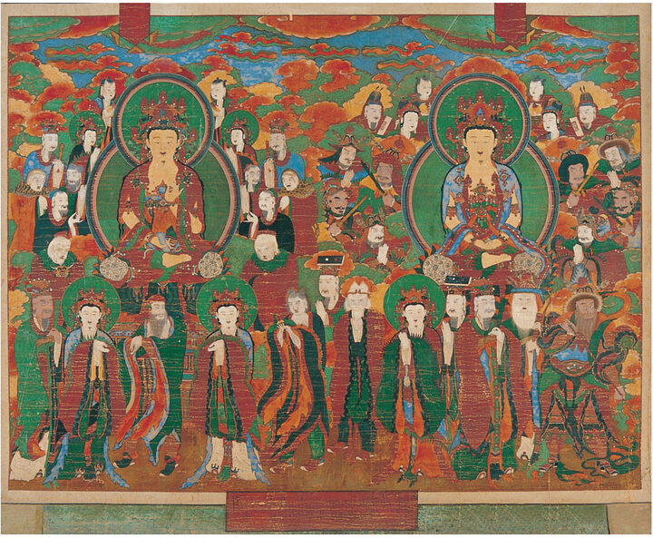 흥국사 삼장보살도(천장보살, 지지보살)