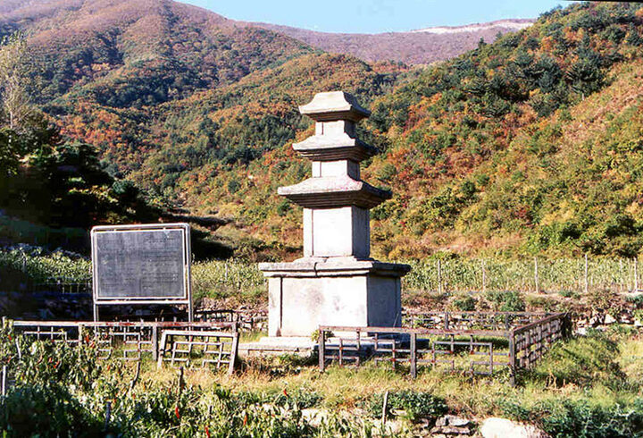 영천정각리삼층석탑(전경)
