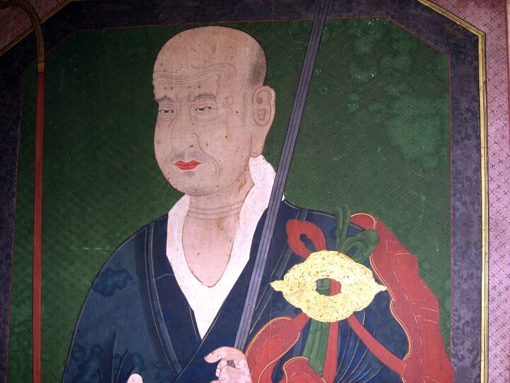 문경대승사묘적암 나옹화상 영정 세부