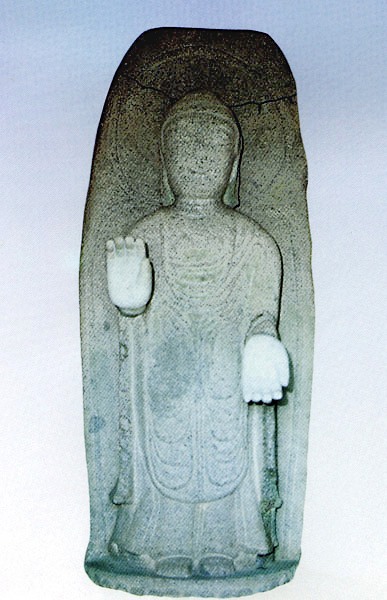 정서리석조여래입상