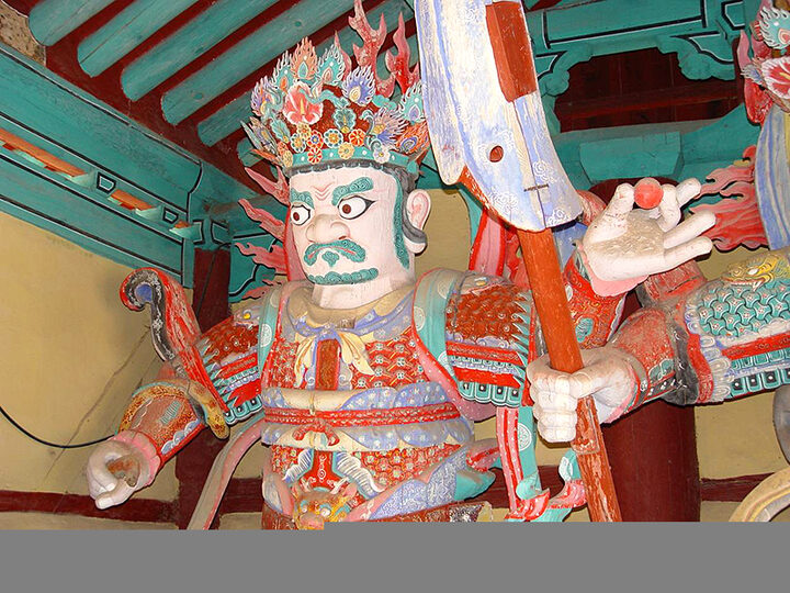 남해용문사목조사천왕상(광목천왕)