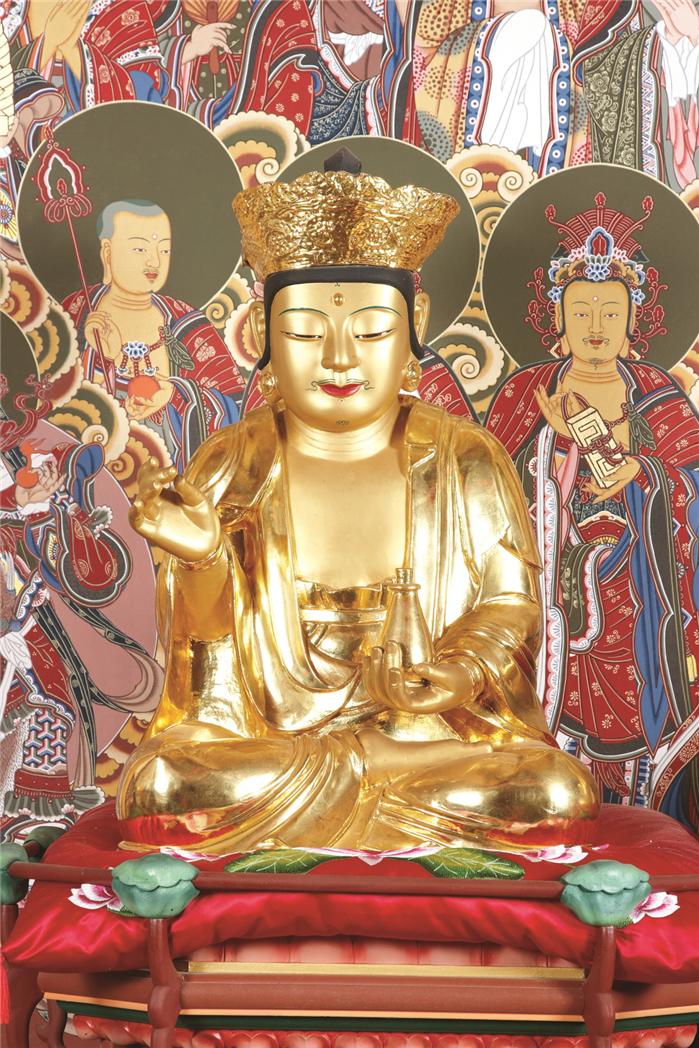 수도사목조보살좌상
