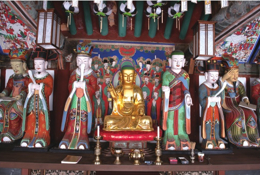 다보사 명부전 목조지장보살 및 시왕상