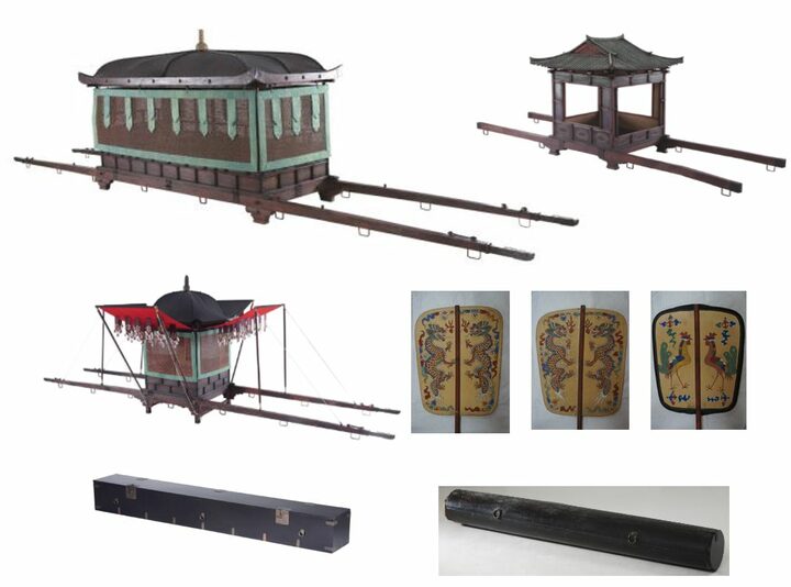 조경묘 가마와 의식구 일괄