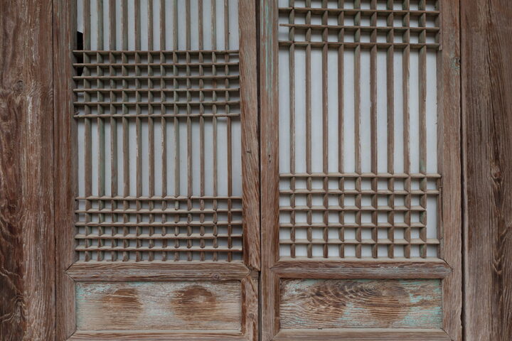양산 통도사 용화전_띠살창 (촬영년도 : 2015년)