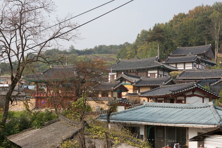 함양향교_마을입구에서 본 전경 (촬영년도 : 2015년)