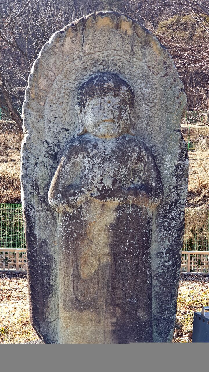 군위 위성리 석조약사여래입상