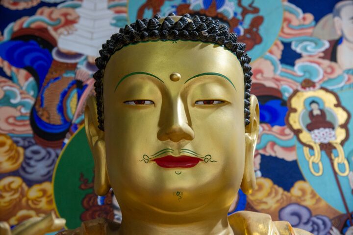 청양 정혜사 목조석가여래삼불좌상(사진)_약사여래불좌상 세부 (촬영년도_2024년)