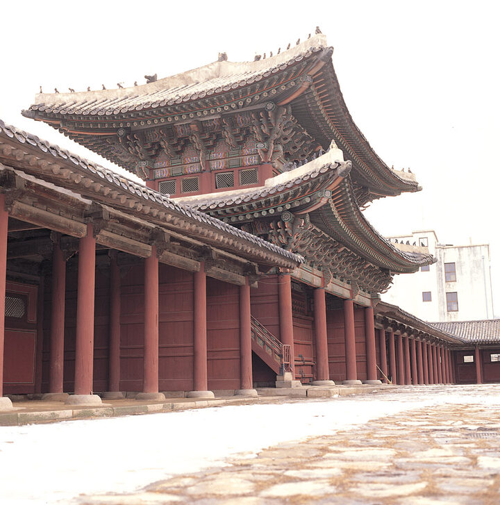 경복궁 근정문 및 행각 배면