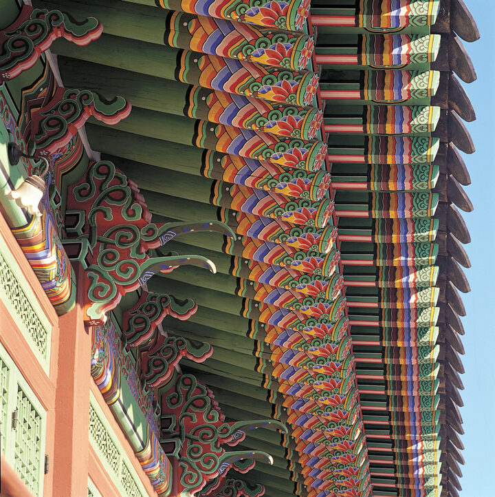 창덕궁 대조전 처마 단청