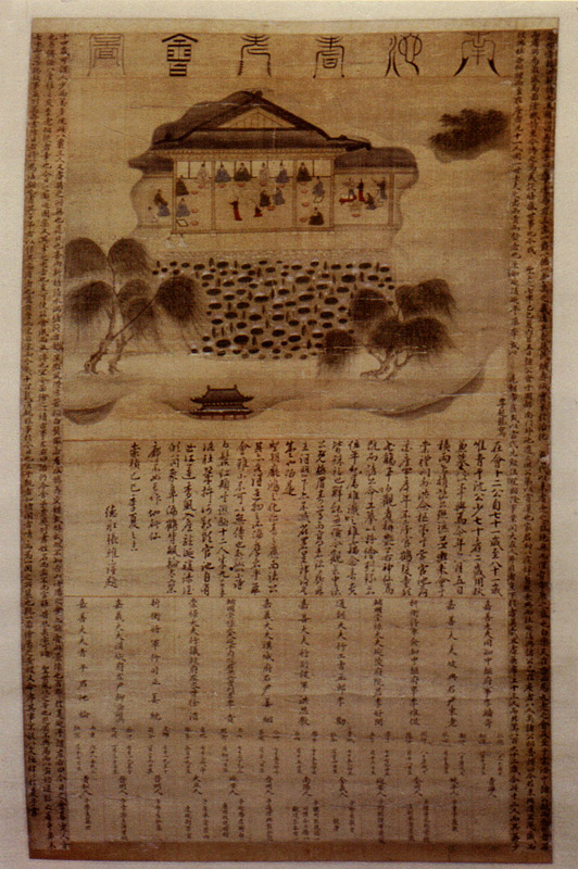 이기룡필 남지기로회도(李起龍筆 南池耆老會圖)