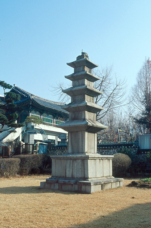 광주 지산동 오층석탑