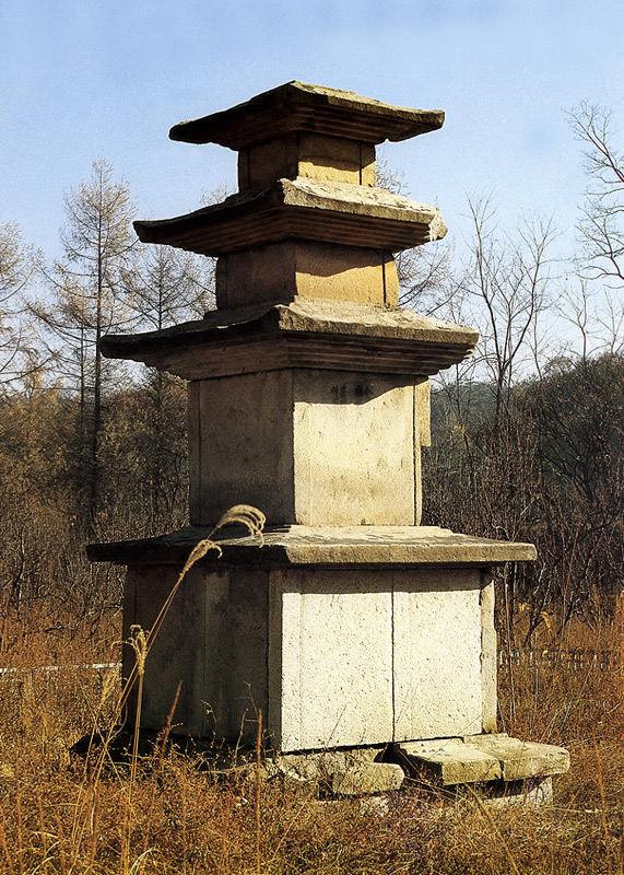 하남 동사지 삼층석탑 측면 사진