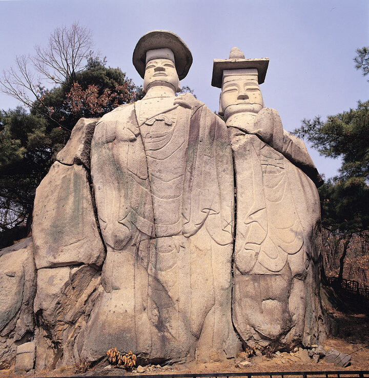 파주 용미리 마애이불입상