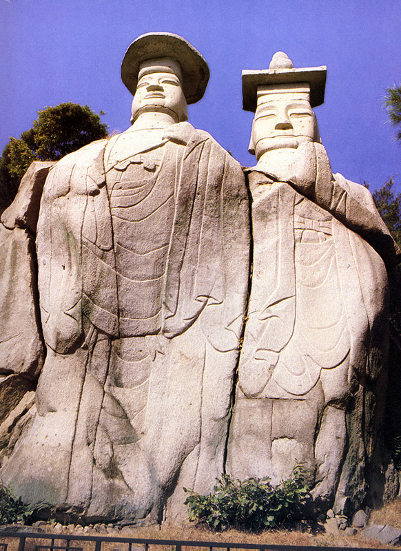 파주 용미리 마애이불입상