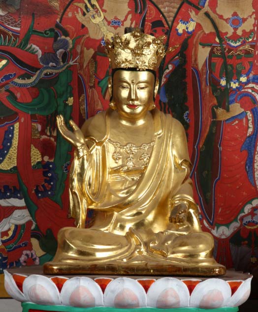 남양주 흥국사 소조석가여래삼존좌상 및 16나한상 일괄(삼존좌상/제화갈라보살)