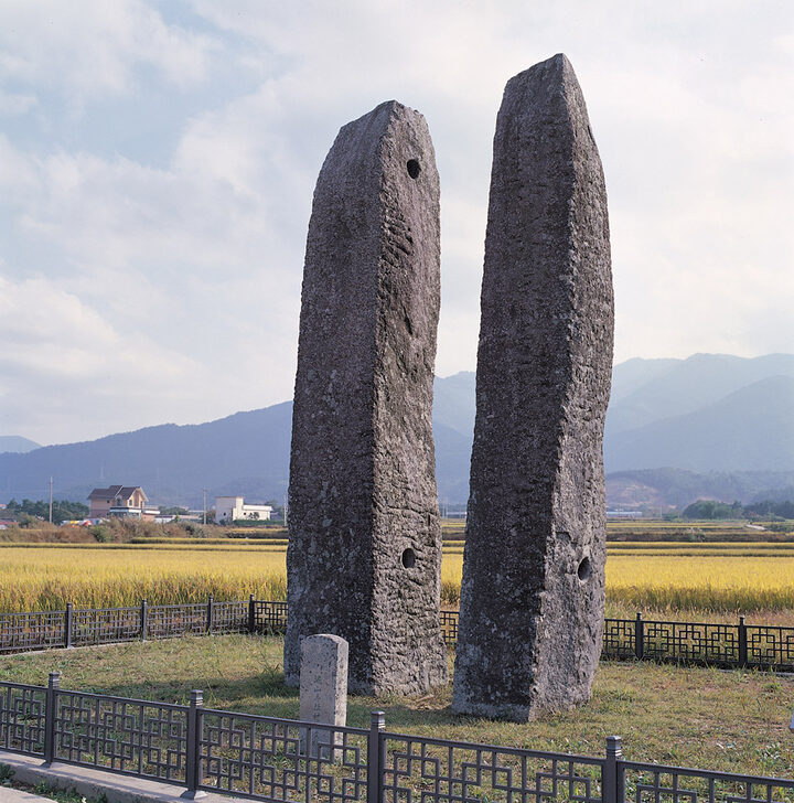 강릉 굴산사지 당간지주
