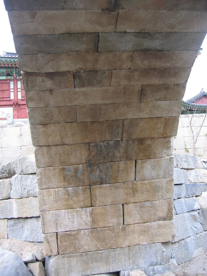능파교 홍예천장 내부 (북측)